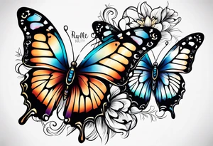 Butterflies tattoo idea