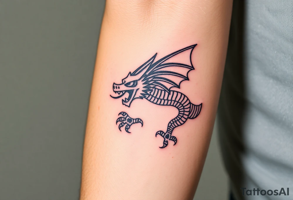 Aztec dragon tattoo idea