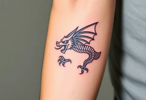 Aztec dragon tattoo idea