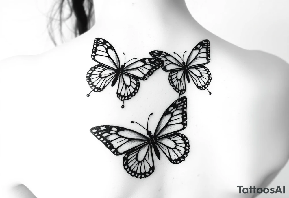 Butterflies tattoo idea