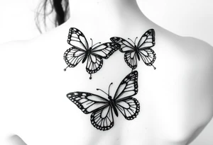 Butterflies tattoo idea