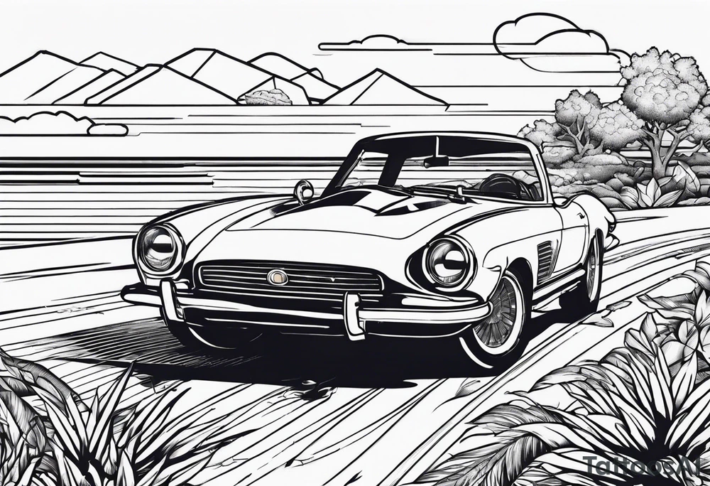 Sega sunset tattoo idea