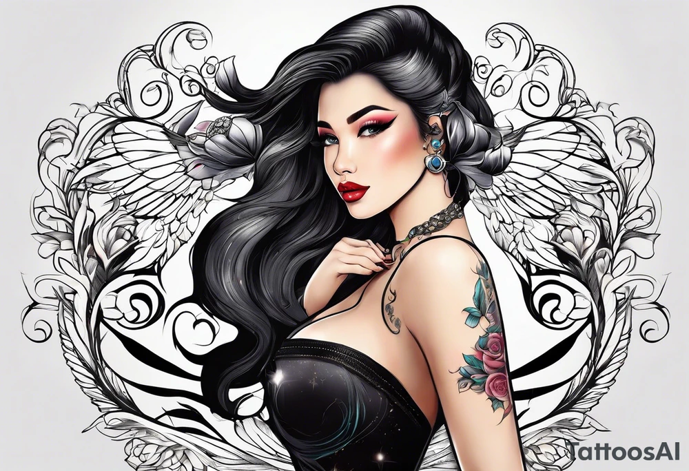 Sha &Faye
( in beautiful cursive) tattoo idea