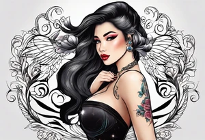 Sha &Faye
( in beautiful cursive) tattoo idea