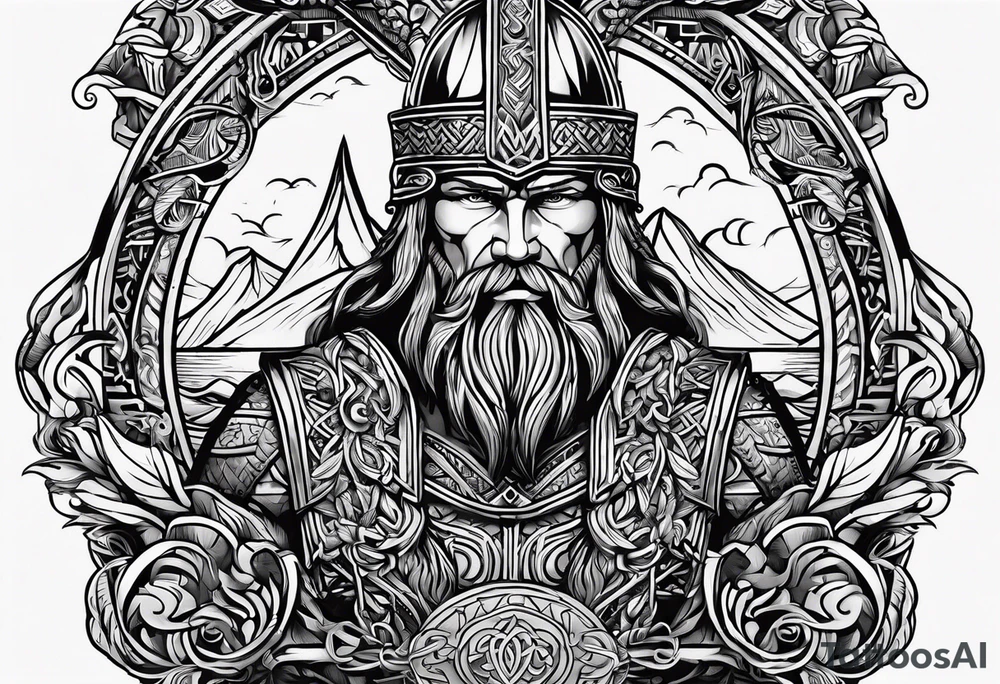 fingers tattoo vikings symbols style tattoo idea