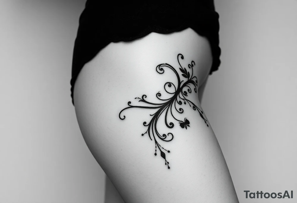 Beautiful woman, Gothic and dark, sexy tattoo idea