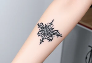 Anastacia in old English long beach California theme tattoo idea