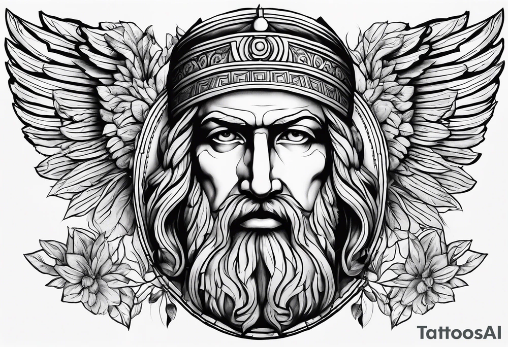 Ancient Greek athenian tattoo idea