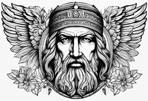 Ancient Greek athenian tattoo idea