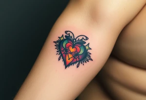 infinite love heart tattoo idea