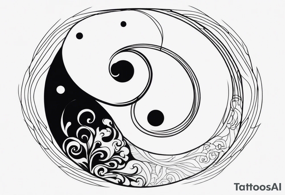 Yin and Yang tattoo idea