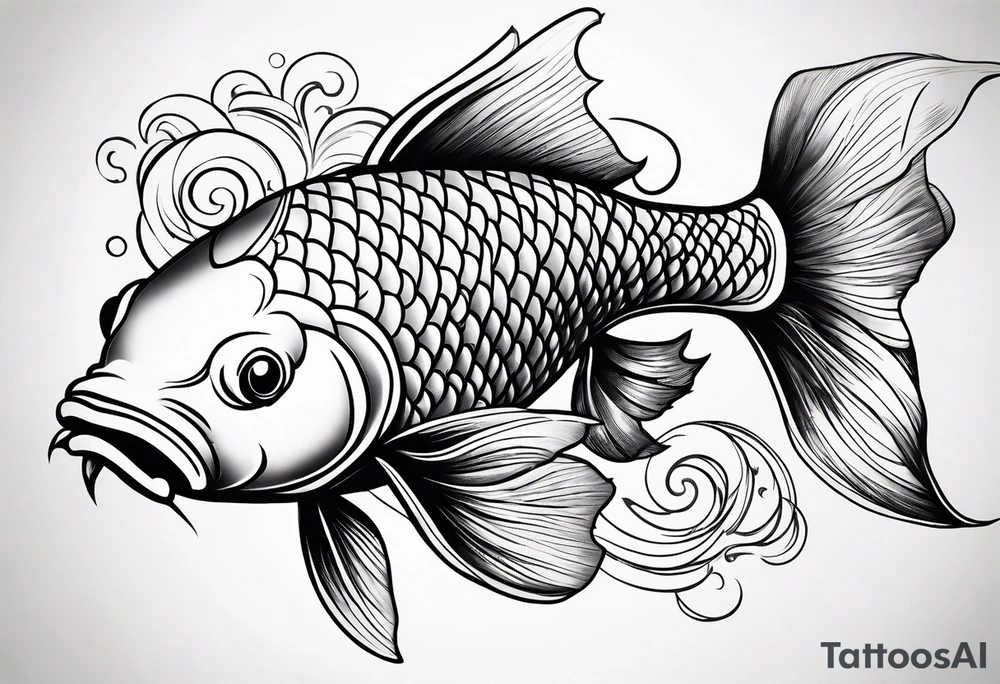 Koi fish tattoo idea