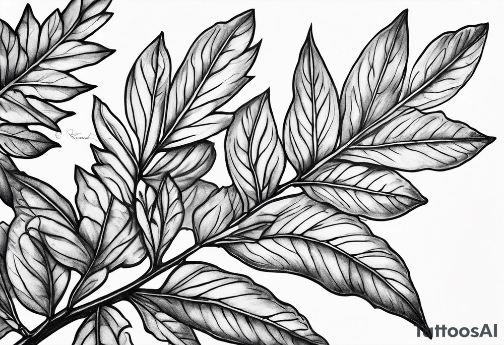 Rowan leaf tattoo idea