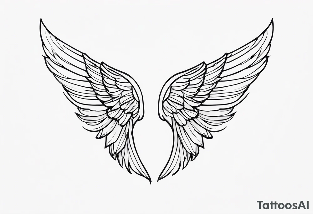Angel wings tattoo idea