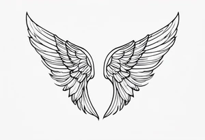 Angel wings tattoo idea