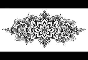 Lace pattern tattoo idea