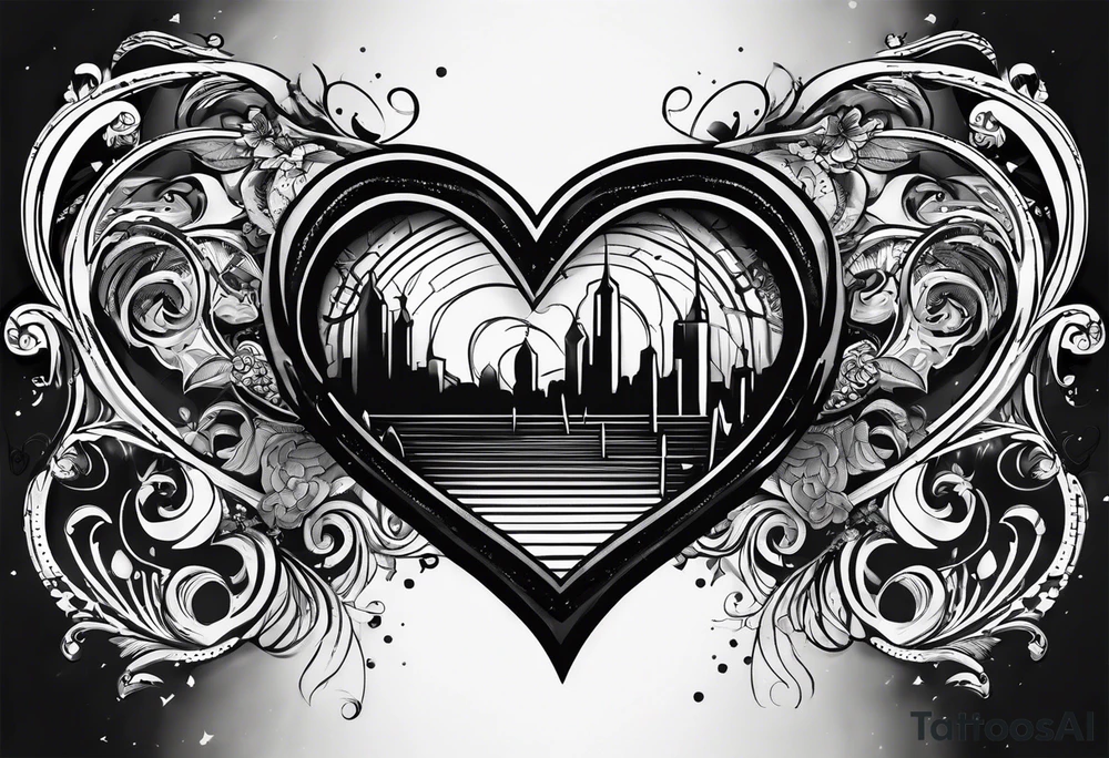 heartbeat with initials JC SS DS JC spaced out tattoo idea heartbeat with initials JC SS DS JC spaced out tattoo idea