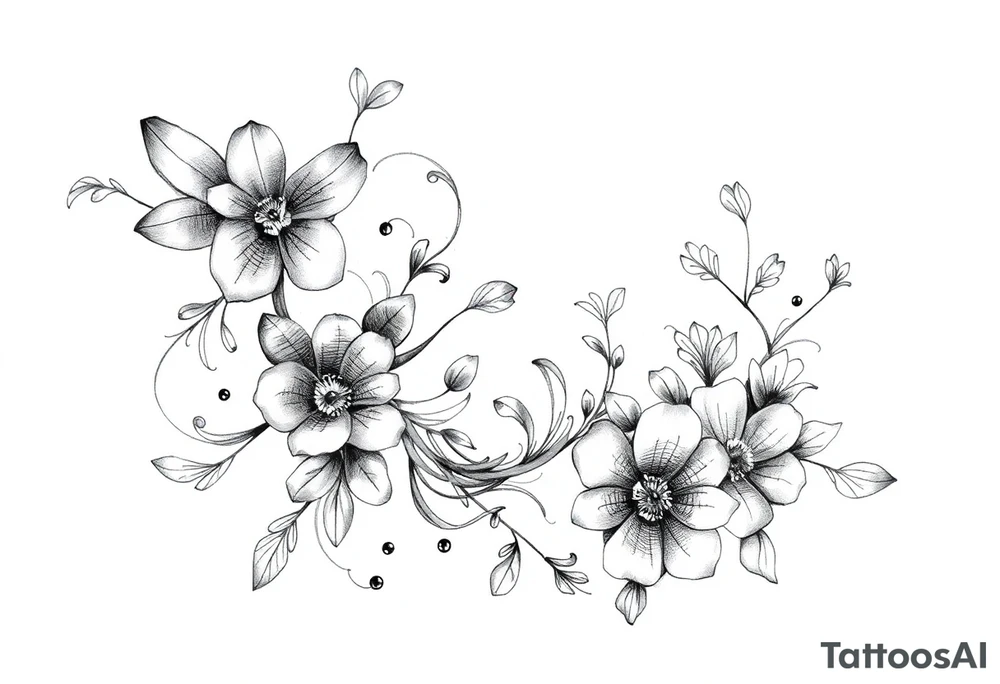 a piece with playful elements that says kay lown tattoo idea