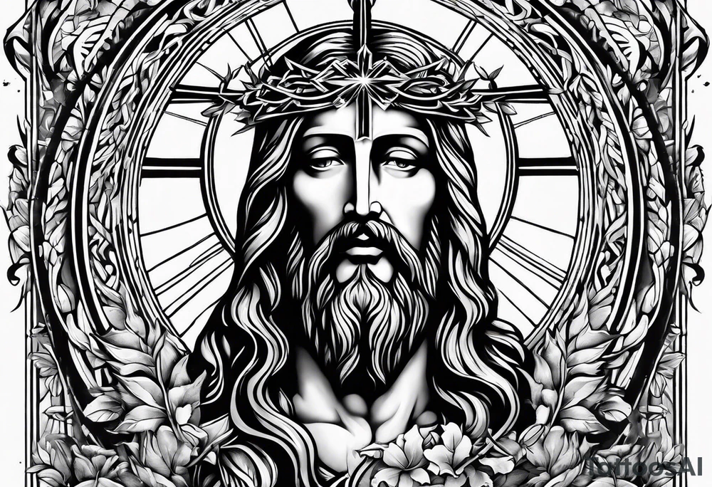 jesus tattoo idea