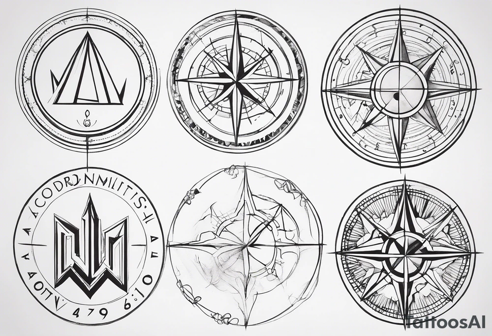coordinates 43.4544354 and -73.6893921 using N and W tattoo idea coordinates 43.4544354 and -73.6893921 using N and W tattoo idea