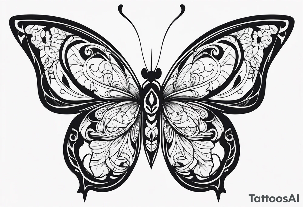 Butterfly tattoo idea
