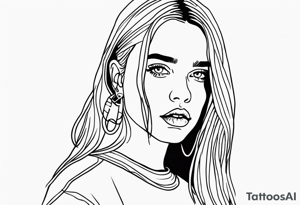 Billie eilish inspired tattoo idea