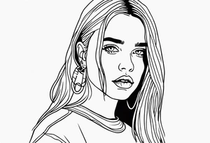 Billie eilish inspired tattoo idea