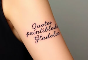 Quotes, paintbrushes, Gladiolus tattoo idea