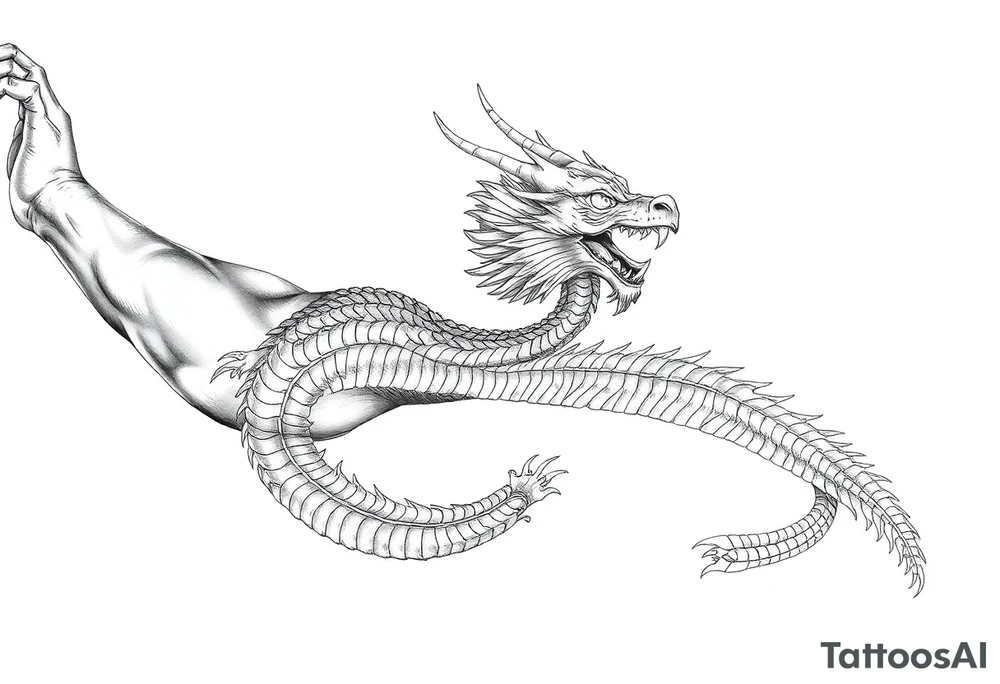 dragon tattoo idea