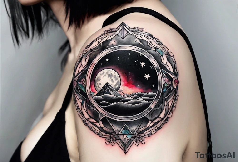 dark side on the moon tattoo idea