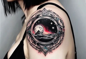 dark side on the moon tattoo idea