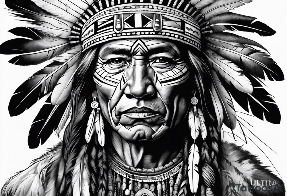 Native American Spirit tattoo idea