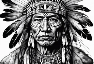 Native American Spirit tattoo idea