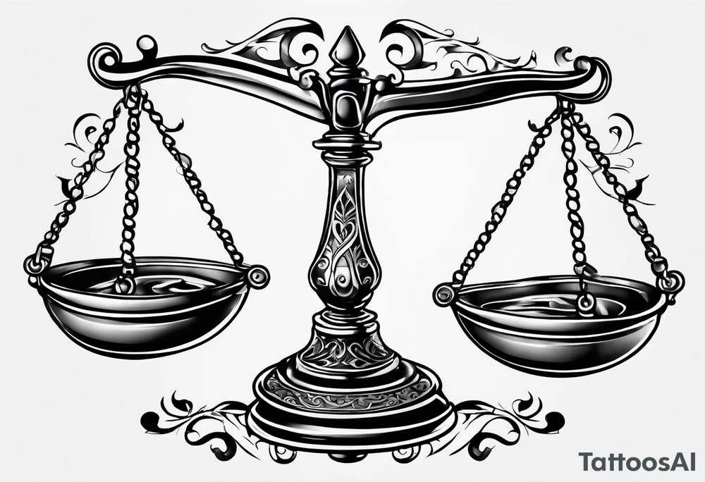 scales of libra tattoo idea
