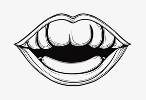 smile tattoo idea