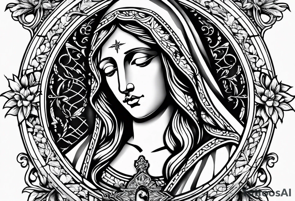 christianity 
jesus 
mary tattoo idea