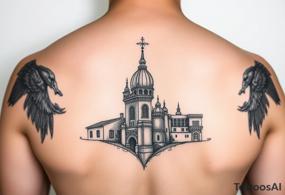 vertikalna tetovaza Beograda tattoo idea