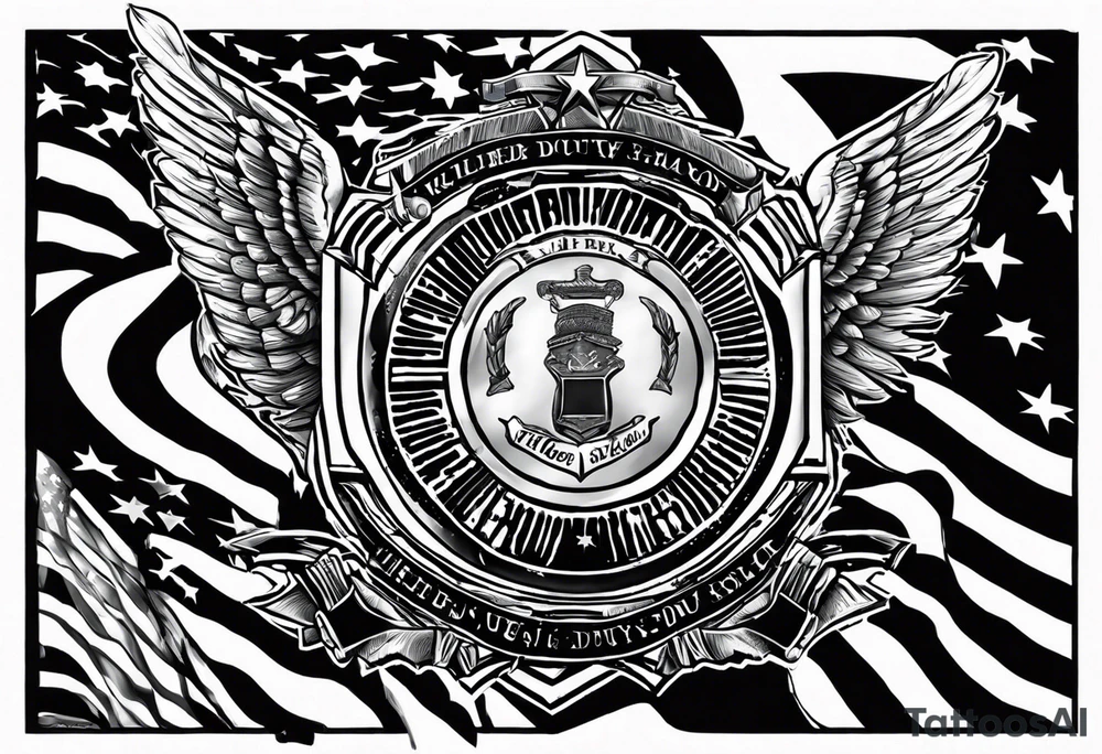 Memorial. Memory. Best friend killed in the line of duty as a police officer. 9/12/2006 tattoo idea