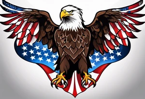 Eagle usa flag tattoo idea