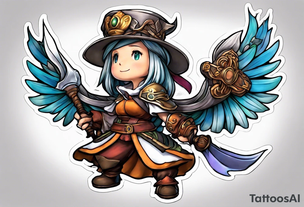 Beatrix from Final Fantasy IX tattoo idea
