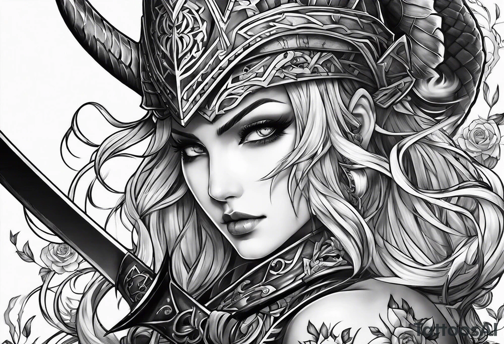 Animé demonslayer tattoo idea