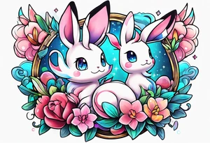 Ditto sylveon tattoo idea