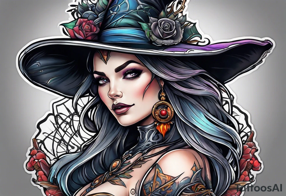 Witch tattoo idea