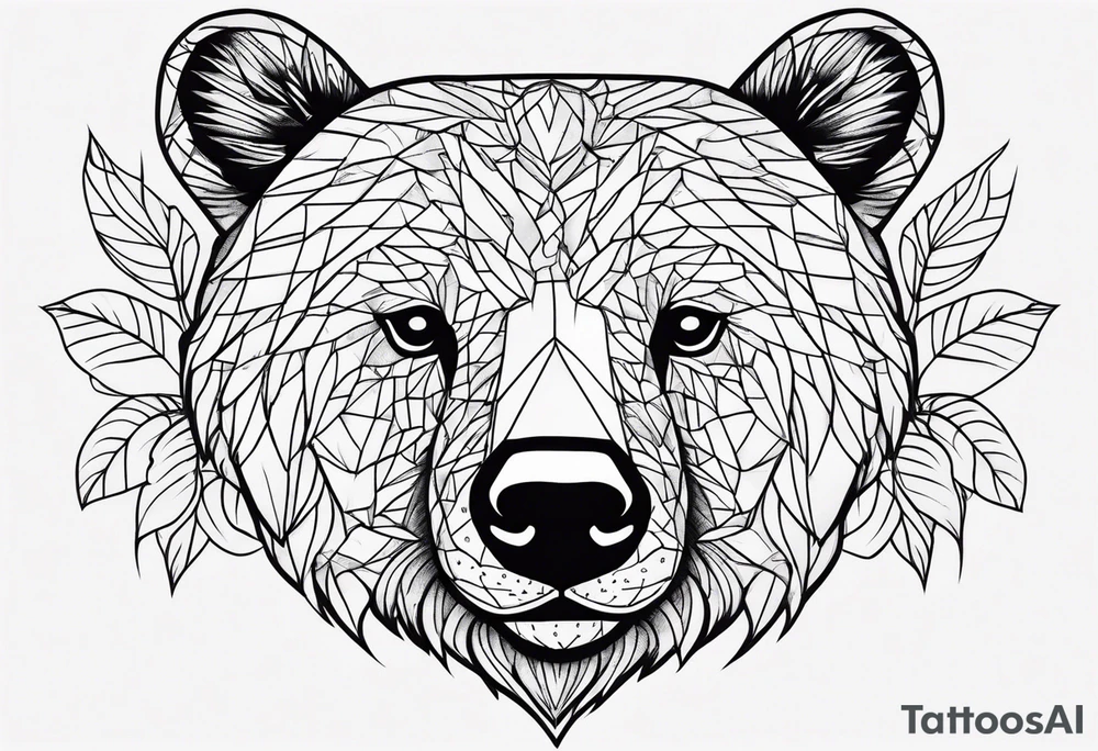 Strawberry bear tattoo idea