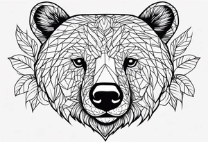 Strawberry bear tattoo idea