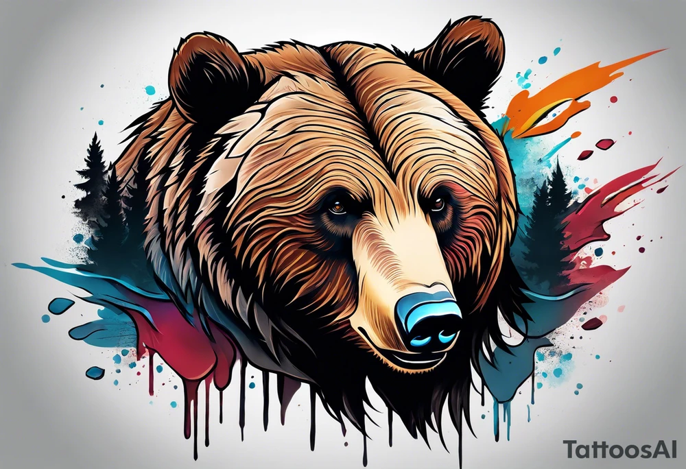 grizzly bear tattoo idea