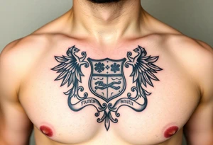 Smith, Irish family crest very intricate tattoo idea