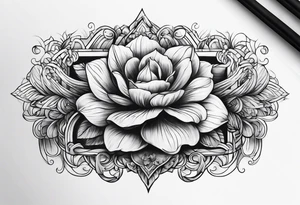 Rectangle sketch tattoo idea