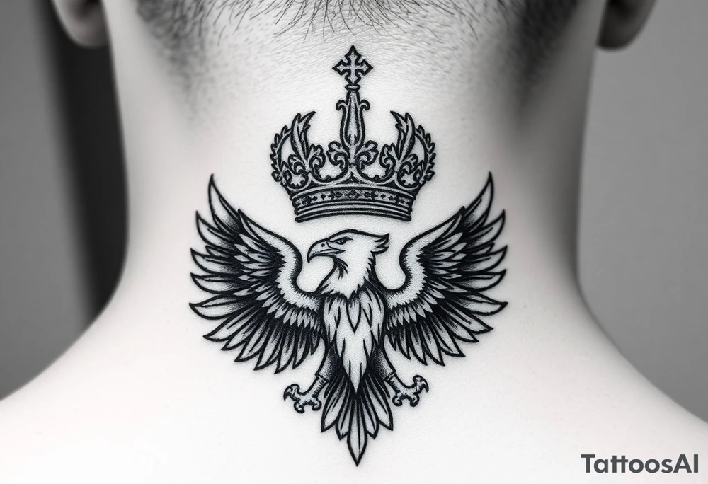 St. George
Russian imperial crown above the eagle
Russian sabre
The Kremlin or St. Basil's Cathedral scene tattoo idea