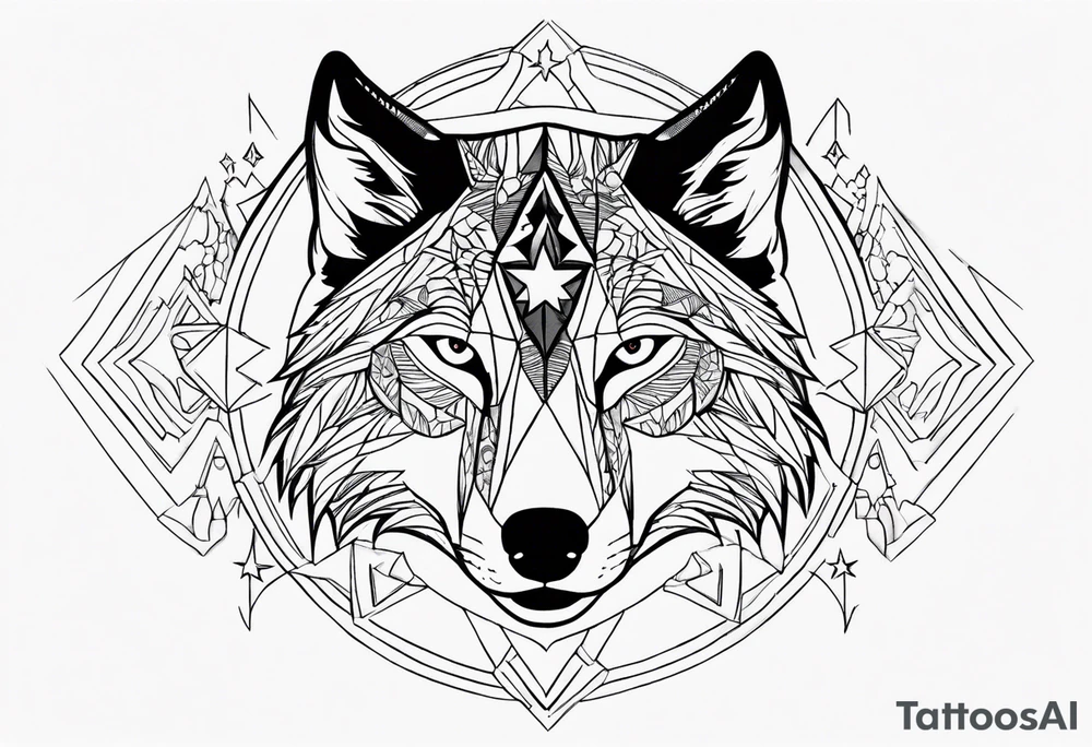 wolf stars tattoo idea